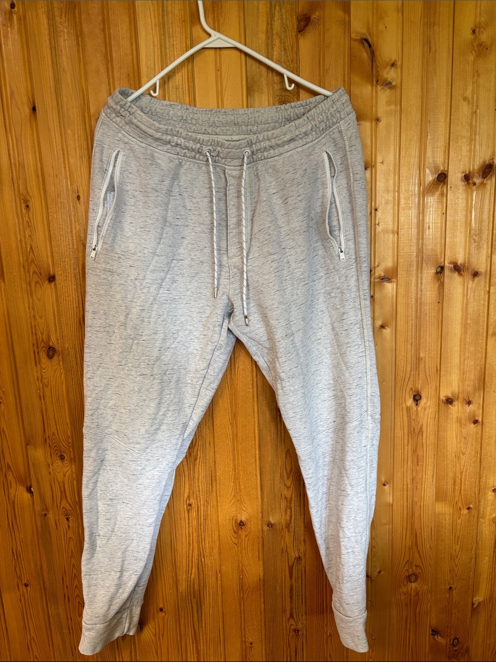 American Eagle Outfitters Light Heather Gray Drawstring Joggers